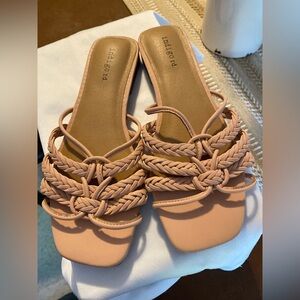 Indigo Peach Braided Sandals